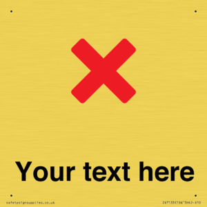 Custom plain background, red cross sign